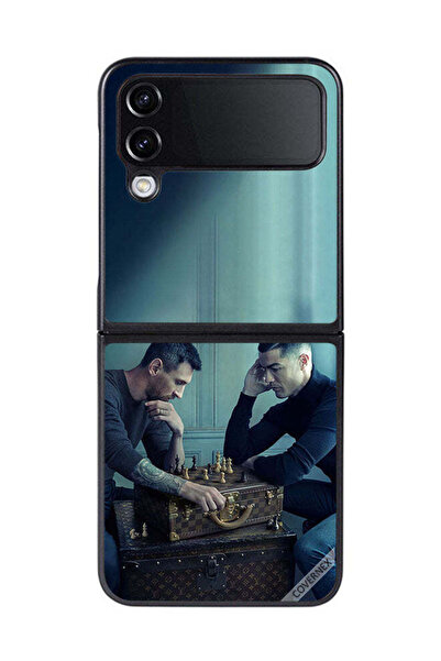 Covernex غطاء حماية لهاتف سامسونج جالاكسي زد فليب 4 ميسي ضد رونالدو يلعبان ال...