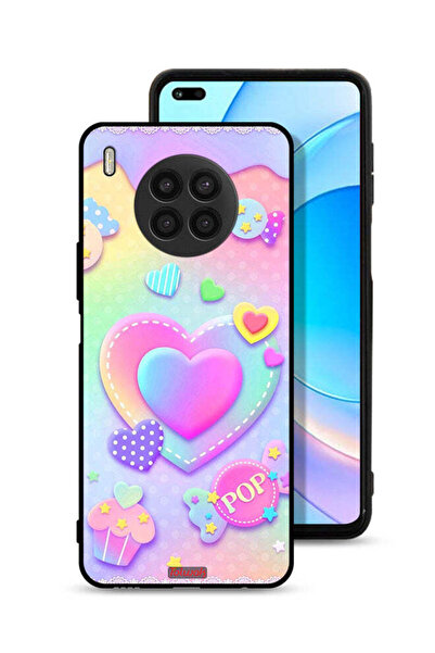 Tolwak غطاء حماية لهاتف هواوي نوفا 8i برسومات قلوب البوب