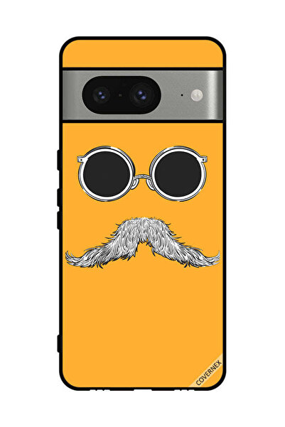 Covernex غطاء حماية لهاتف جوجل بيكسل 8 مع نظارات وفن الشارب