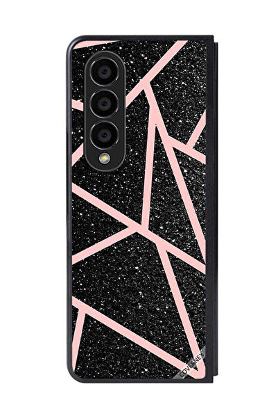 Covernex غطاء حماية لهاتف سامسونج جالاكسي زد فولد 4 بنقشة لامعة ومسارات