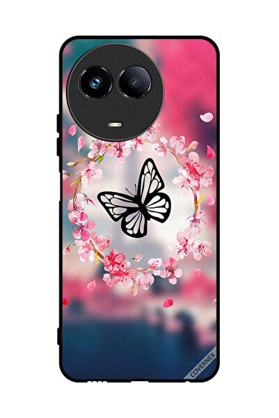 Covernex غطاء حماية لهاتف Realme 11 5G بتصميم فراشة وحلقات زهور