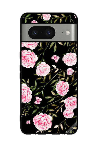 Covernex غطاء حماية لهاتف جوجل بيكسل 8 - وردة في باقات من الأوراق الصغيرة