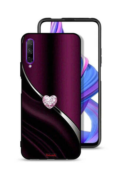 Tolwak غطاء حماية لهاتف Honor 9X Pro بتصميم قلب ماسي