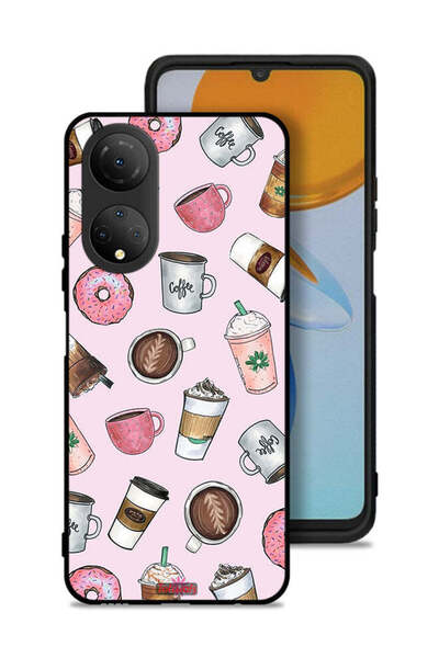 Tolwak Honor X7 Protective Case Cover Coffee Lover Art