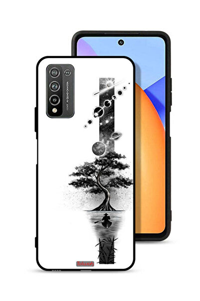 Tolwak غطاء حماية لهاتف Honor 10X Lite بتصميم فن الأرض والفضاء