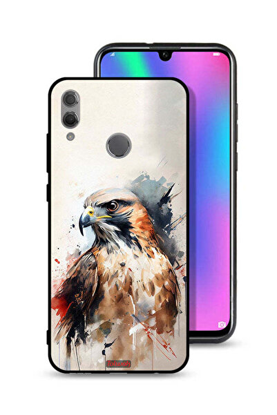 Tolwak غطاء حماية لهاتف Honor 10 Lite بتصميم فن النسر التجريدي
