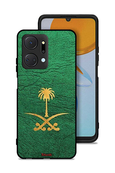 Tolwak غطاء حماية لهاتف Honor X7a - علامة المملكة العربية السعودية - جلد