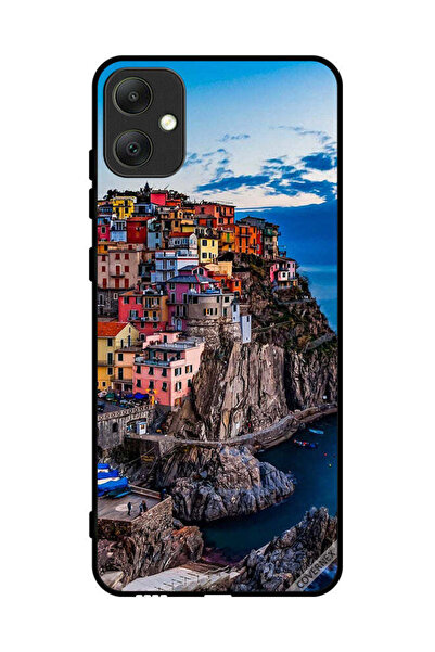 Covernex غطاء حماية لهاتف سامسونج جالاكسي A05 - منازل ملونة على البحر