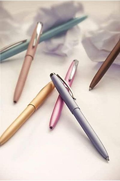 Mena Rise Şirinshop F108 Ballpoint Pen, Press Mechanism from the Cap, Magenta 1108107