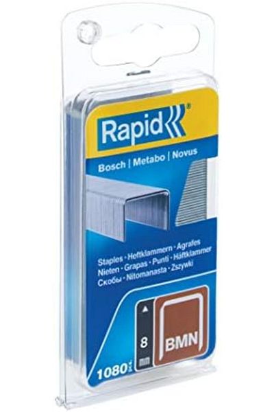 Mena Rise Şirinshop Stapler Staples Type Bmn, 8 mm Staples, 1.080 Pcs, Bosch, Metabo and Novus Hand and Electric