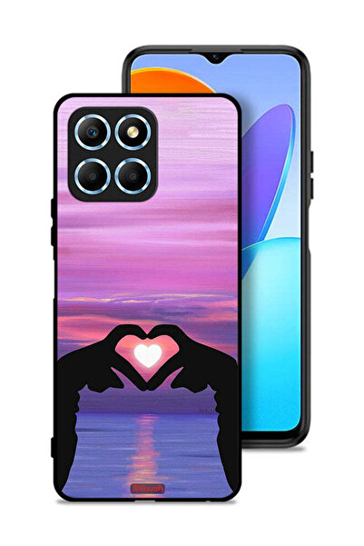 Tolwak غطاء حماية لهاتف Honor X8 5G بتصميم قلب وقمر