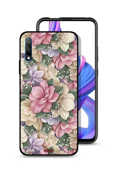 Tolwak غطاء حماية عالي الجودة مزين بالزهور لهاتف Honor 9X (الصين)