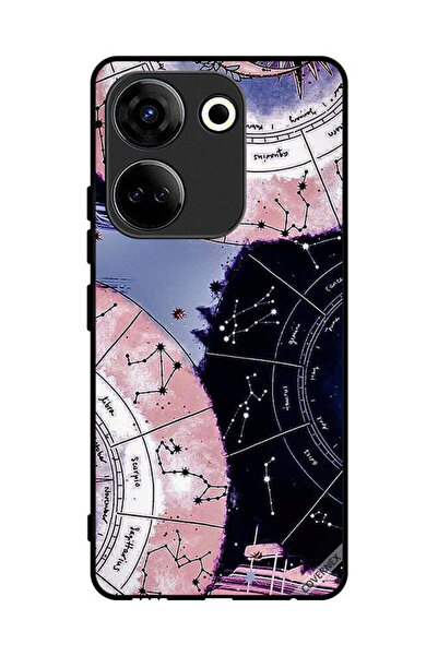 Covernex غطاء حماية لهاتف تكنو كامون 20 - خلفية بأبراج وأبراج فلكية