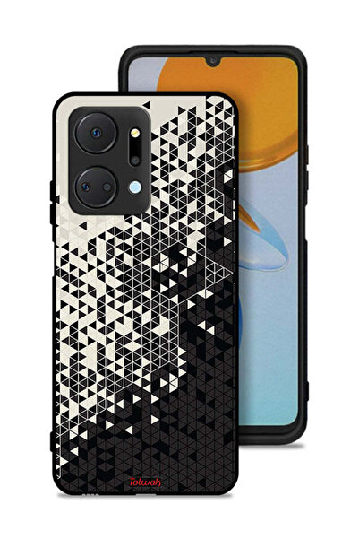 Tolwak غطاء حماية لهاتف Honor X7a بنمط مثلث فني رقمي