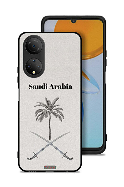Tolwak غطاء حماية لهاتف Honor X7 - لوحة فنية لعلامة المملكة العربية السعودية