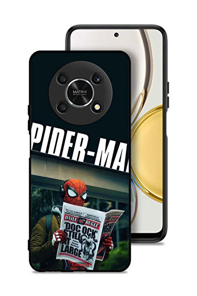 Tolwak غطاء حماية لهاتف Honor X9 5G بتصميم سبايدرمان يقرأ صحيفة