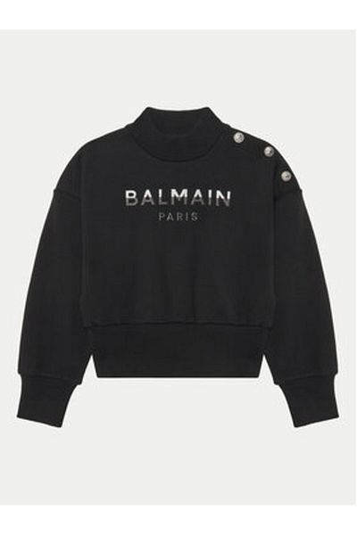 BALMAIN Hanorac pentru fete BV4A90-Z0081 Negru