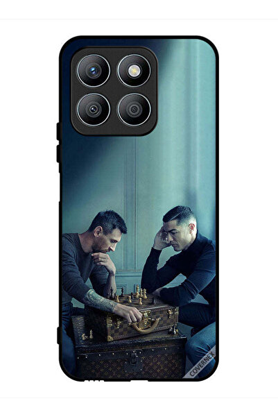 Covernex غطاء حماية لهاتف Honor X8b ميسي ضد رونالدو يلعبان الشطرنج