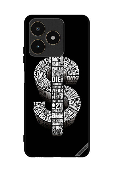 Covernex غطاء حماية لهاتف Realme C53 بطبعة دولار الخط