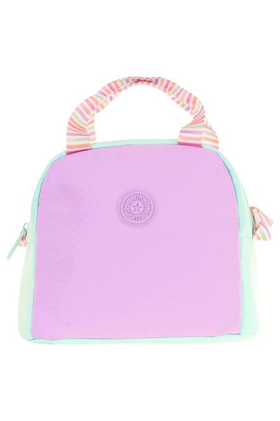 KAUKKO Purple Turquoise Two-Color Lunch Box for Girls (Thermal Insulated) (K9066)