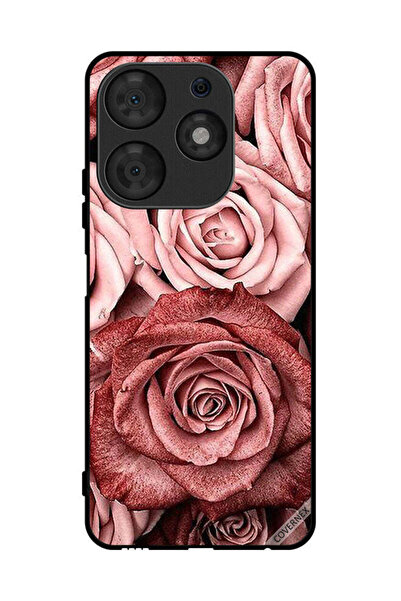 Covernex غطاء حماية لهاتف تكنو سبارك 10 برو - زهور الخوخ