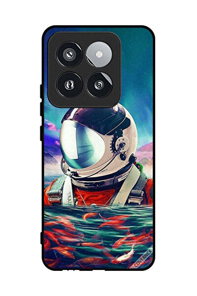 Covernex غطاء حماية لهاتف شاومي 14 برو رائد فضاء في بحر الأسماك