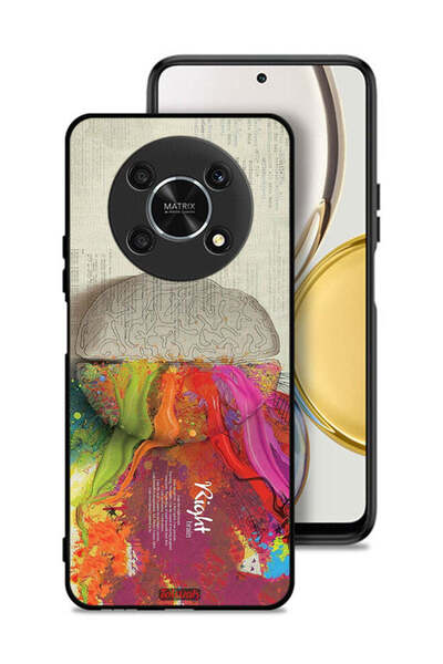 Tolwak غطاء حماية لهاتف Honor X9 5G بتصميم تجريدي لعلم الدماغ