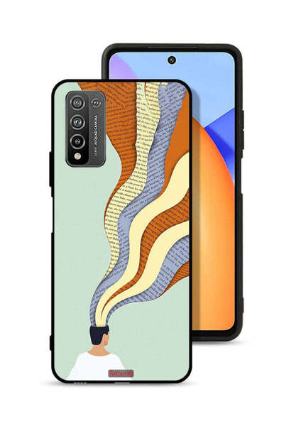 Tolwak غطاء حماية لهاتف Honor 10X Lite - تصميم فني مع رسومات Data In Mind