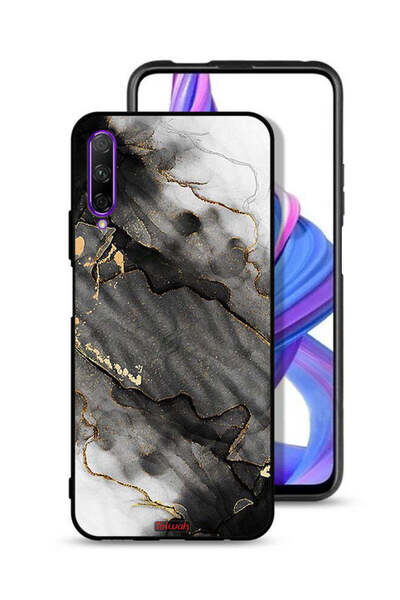 Tolwak غطاء حماية لهاتف Honor 9X Pro من الرخام اللامع