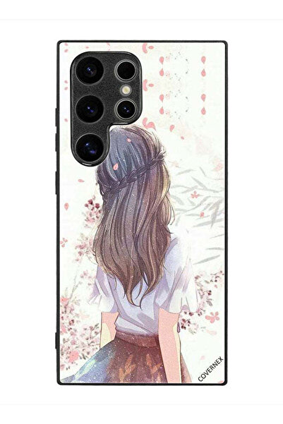 Covernex غطاء حماية لهاتف سامسونج جالاكسي S24 ألترا، فتاة لطيفة في تفكير عميق