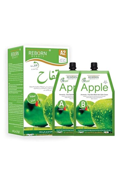 REBORN ريبورن بيوتي كريم صبغة شعر أسود غامق - كريم 500 مل + مطور 500 مل