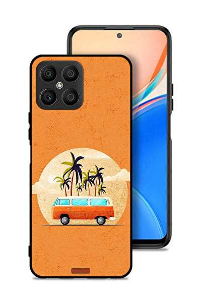 Tolwak Honor X8 4G Protective Case Cover Bus Art