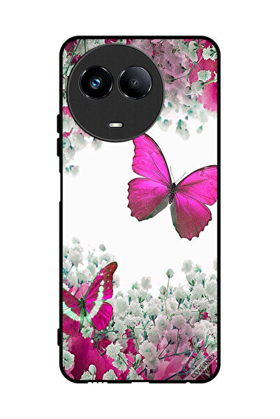 Covernex غطاء حماية لهاتف Realme 11 5G برسومات فراشات جميلة وورود صغيرة
