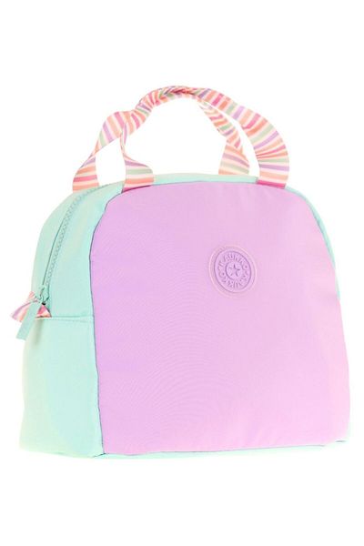 KAUKKO Purple Turquoise Two-Color Lunch Box for Girls (Thermal Insulated) (K9066)