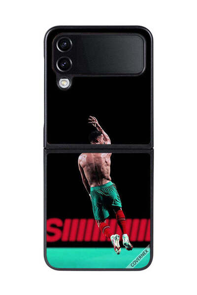 Covernex غطاء حماية لهاتف سامسونج جالاكسي زد فليب 4 رونالدو في الهواء