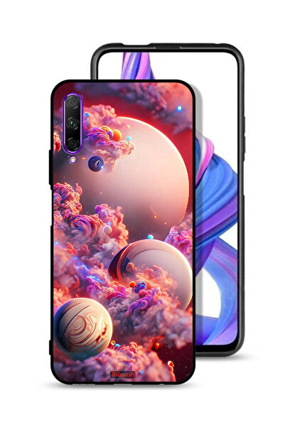 Tolwak غطاء حماية لهاتف Honor 9X Pro بتصميم غيوم وفن تجريدي