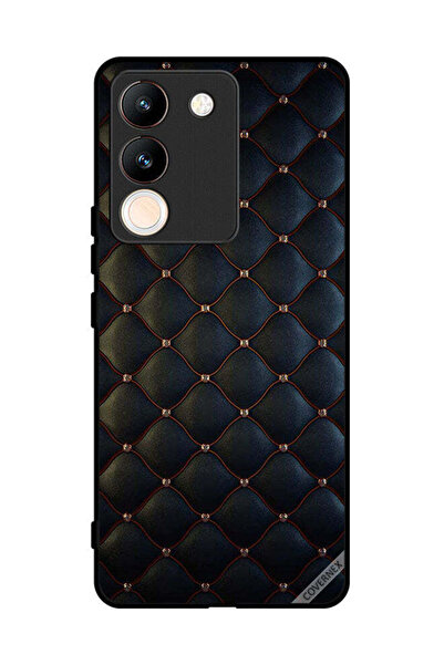 Covernex غطاء حماية لهاتف فيفو V29e بنقشة طوابع على القماش