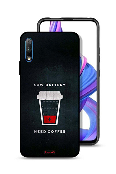 Tolwak غطاء حماية لهاتف Honor 9X (الصين) - بطارية منخفضة - يحتاج إلى قهوة