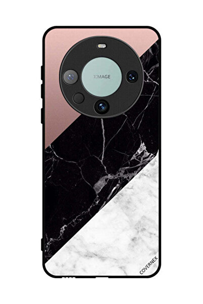 Covernex غطاء حماية لهاتف هواوي ميت 60 برو بنمط مزيج من الرخام واللون العادي