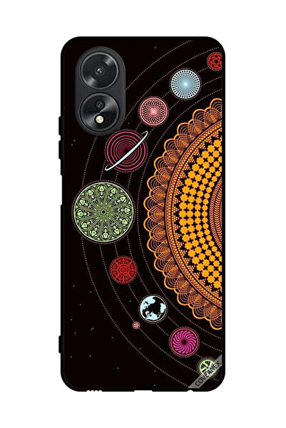 Covernex غطاء حماية لهاتف Oppo A38 بتصميم ماندالا للنظام الشمسي