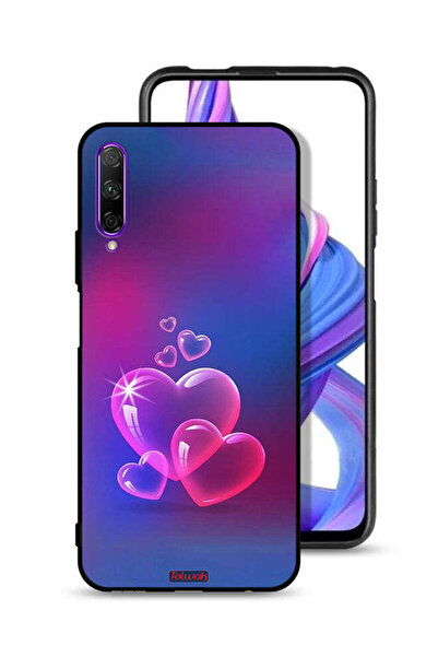 Tolwak غطاء حماية لهاتف Honor 9X Pro بتصميم قلوب مائية