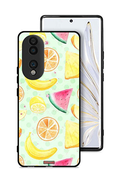 Tolwak غطاء حماية لهاتف Honor 70 برسومات فنية بألوان مائية وفواكه