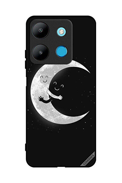 Covernex غطاء حماية لهاتف إنفينيكس سمارت 7 - عناق القمر والسماء المظلمة