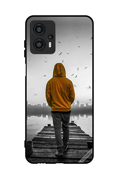 Covernex غطاء حماية لهاتف موتورولا موتو جي 13 - فتى حزين يمشي