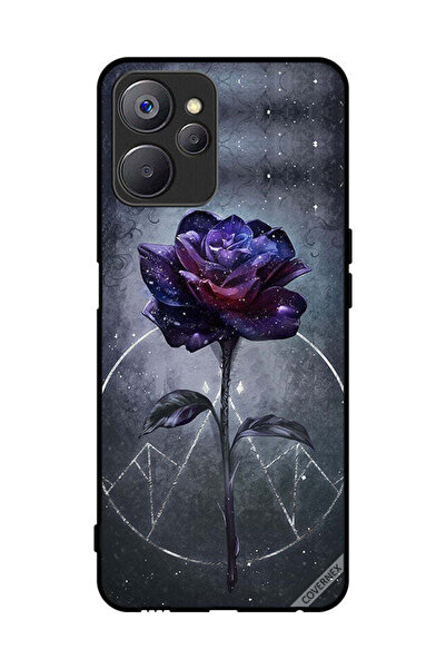 Covernex غطاء حماية لهاتف Realme 10 بخلفية زهور داكنة