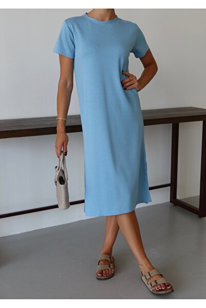 Patreon Rochie modal oversize cu fante laterale