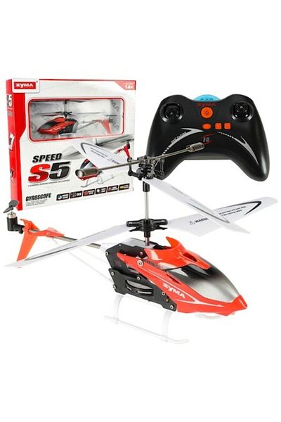Syma Elicopter RC SYMA S5, 3 canale, stabilizare gyro, rosu, 230x105mm