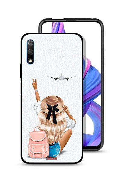 Tolwak غطاء حماية لهاتف Honor 9X (الصين) - فتاة تحب السفر
