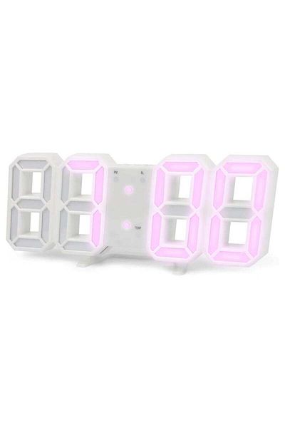 COOYA 3D intelligent alarm clock, LED clock, temperature clock, wall mounted clock, digital desk clock