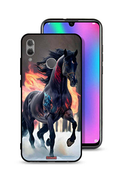 Tolwak غطاء حماية لهاتف Honor 10 Lite بتصميم حصان عالي الوضوح